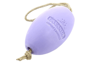 French Soap on a Rope Lavender Rotating Wall-Mounted